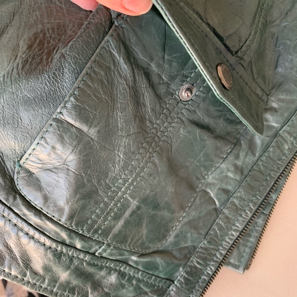 MARC NEW YORK Leather jacket, green - Picture 10 of 11